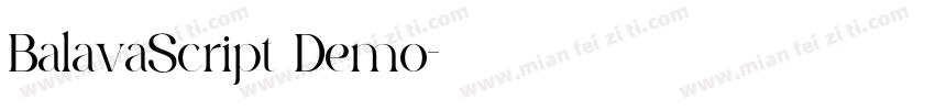 BalavaScript Demo字体转换